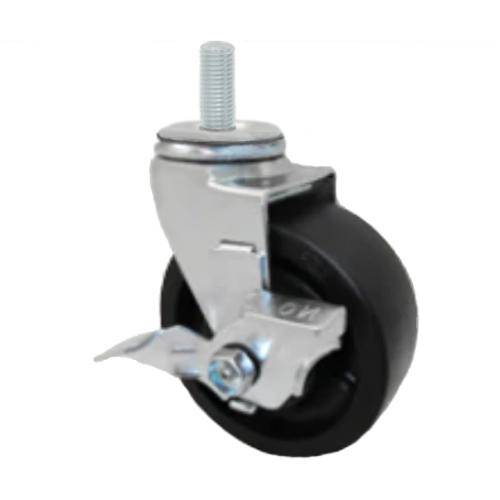 3" x 1-13/16" Light Duty Low Profile Swivel Caster with Maxrok Wheel - 03MA30IB0867VY