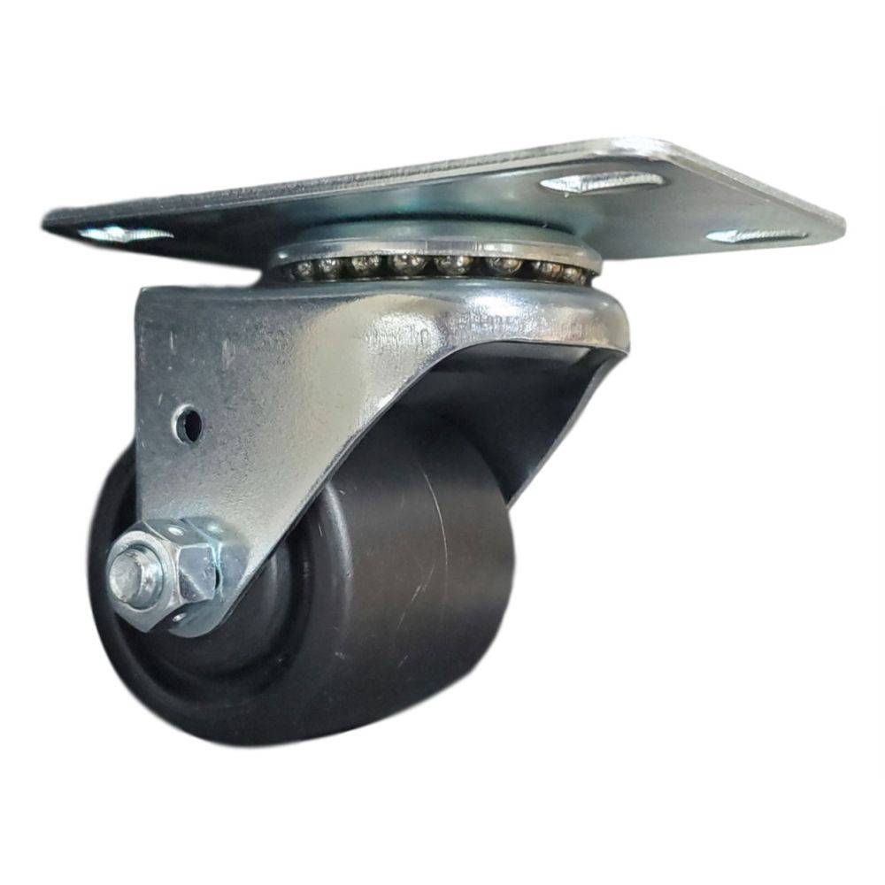 2" x 1-13/16" Light Duty Low Profile Swivel Caster with Polyolefin Wheel - 03PO20IB8106YY