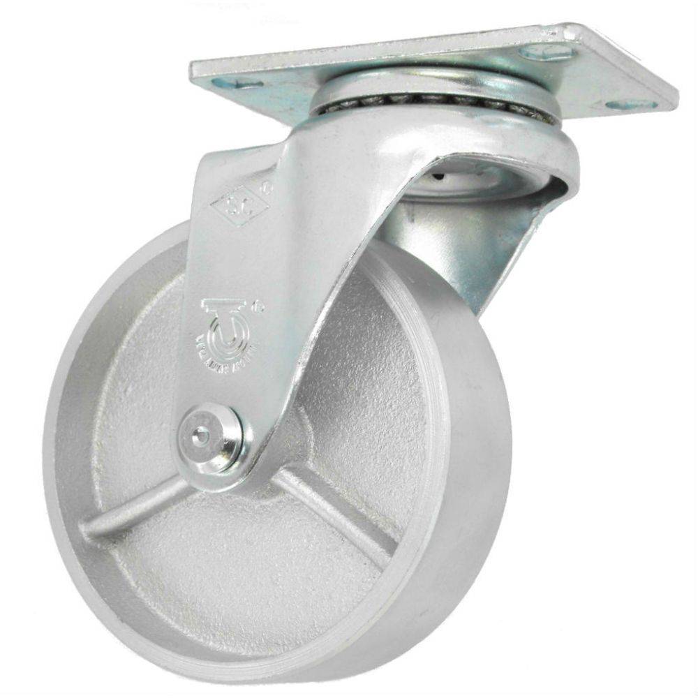 5" x 1-1/4" Light Medium Duty Swivel Caster with Semi-Steel Wheel - 75SS50GS8206YY