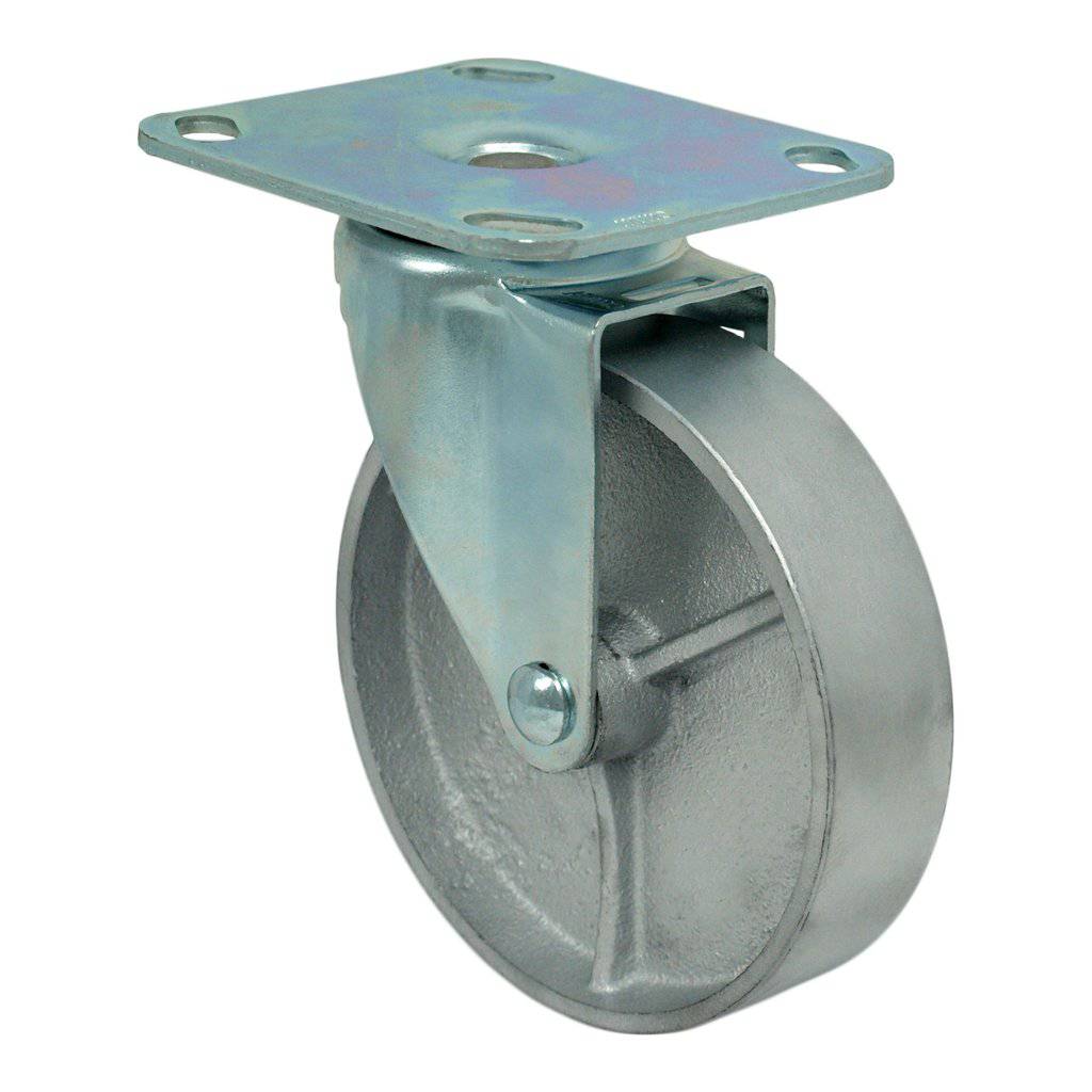 5" x 1-1/4" Light Medium Duty Swivel Caster with Semi-Steel Wheel - 75SS50GS8217YY