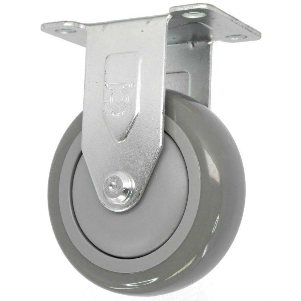 5" x 1-1/4" Light Medium Duty Rigid Caster with Poly-Pro Wheel - 76PP50GI4406YY
