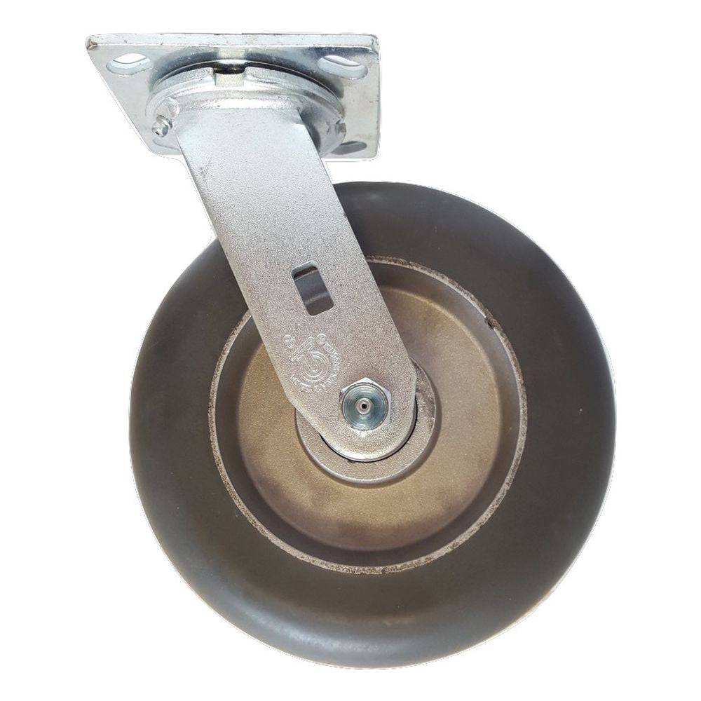 8" x 2" Medium Duty Series Swivel Caster with Dura-Cushion Wheel - 27BC80JX6317YY