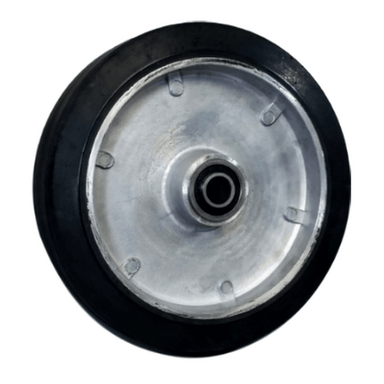 8" x 1-5/8" Rubber on Aluminum Wheel - RA80PB52