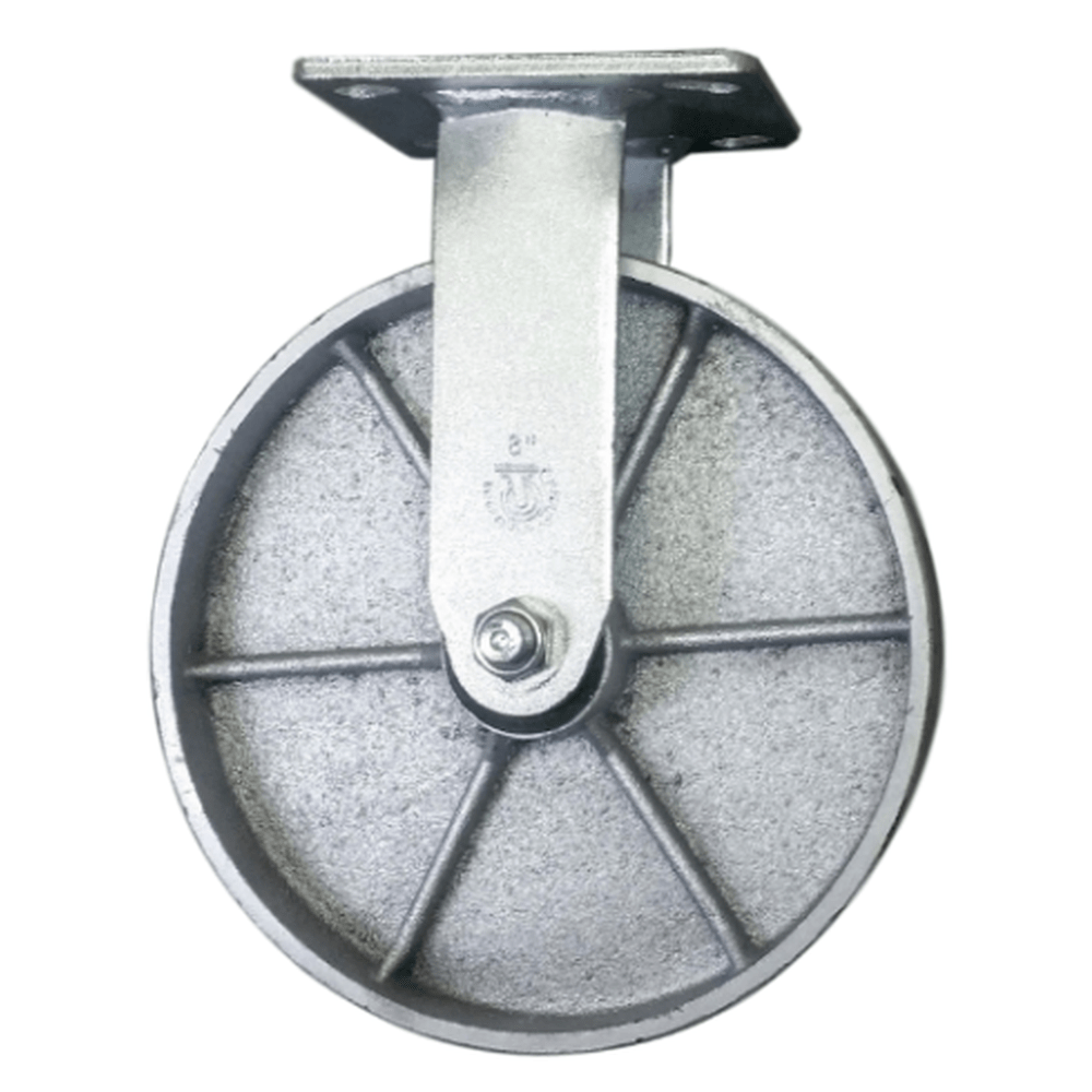 8" x 2" Medium Duty Series Rigid Caster with Semi-Steel Wheel - 28SS80JS0417YY