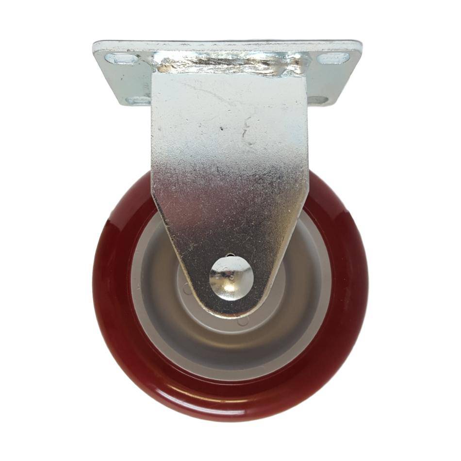 4" x 1-1/4" Light Medium Duty Rigid Caster with Polymadic Wheel - 76PM40GM4306YY
