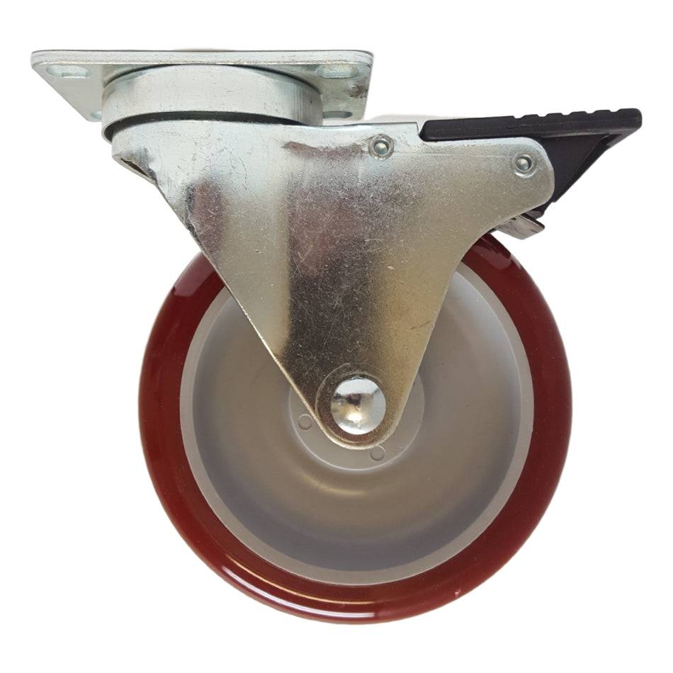5" x 1-1/4" Light Medium Duty Total Lock Swivel Caster with Polymadic Wheel - T3PM50GM4306YY