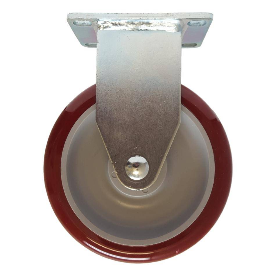 5" x 1-1/4" Light Medium Duty Rigid Caster with Polymadic Wheel - 76PM50GM4311YY