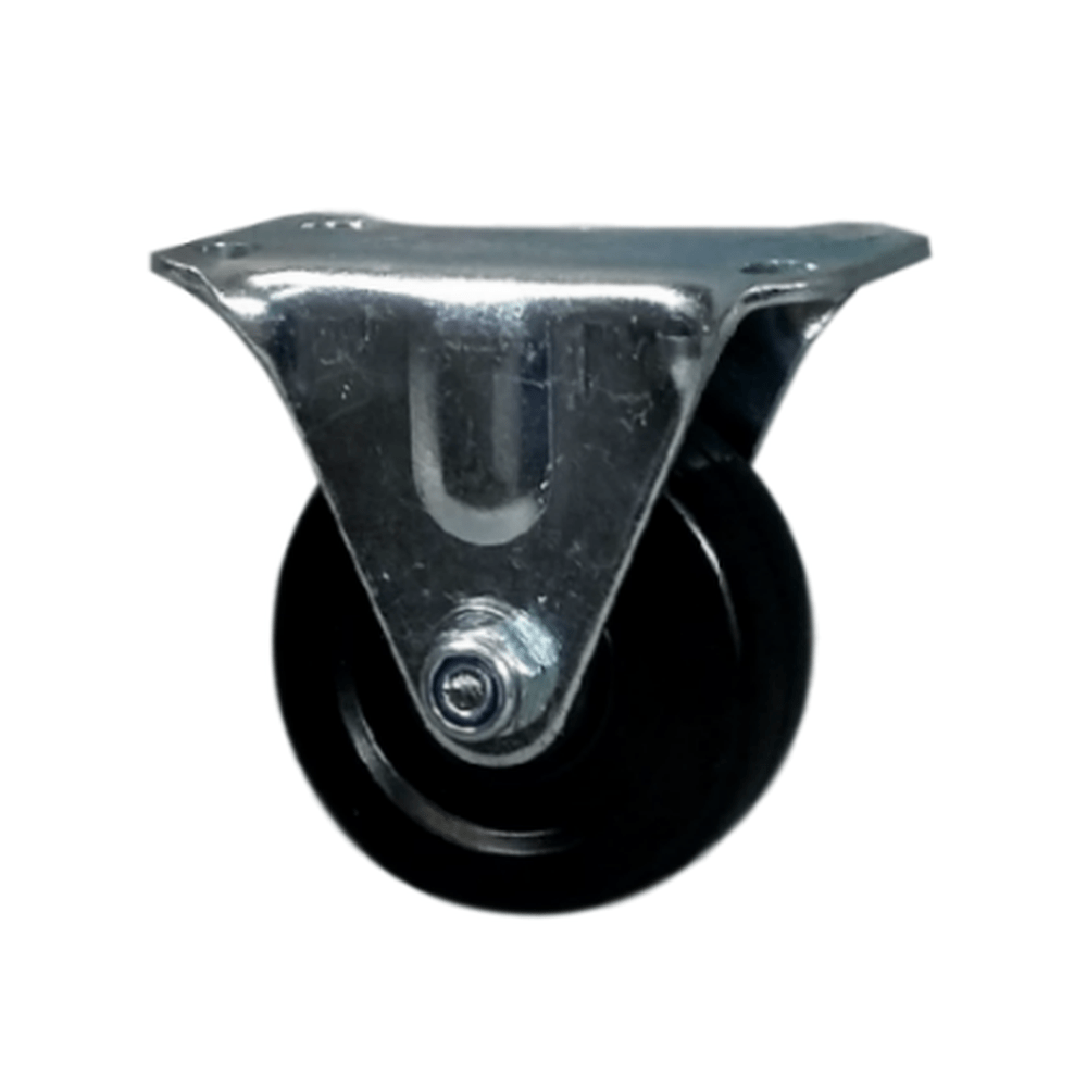 2" x 15/16" General Duty Rigid Caster with Hard Rubber Wheel - 12HR20CB8000YY