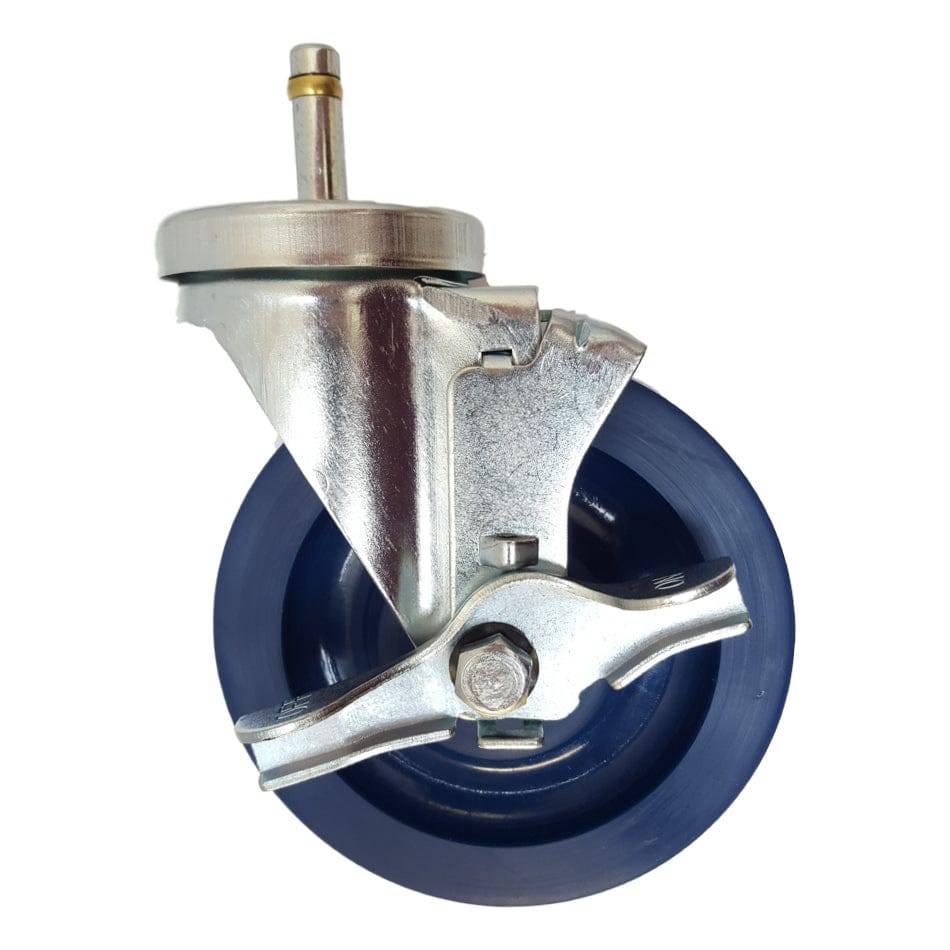 5" x 1-1/4" Light Medium Duty Swivel Caster with Duralastomer Wheel - 21SU50GL9091TY
