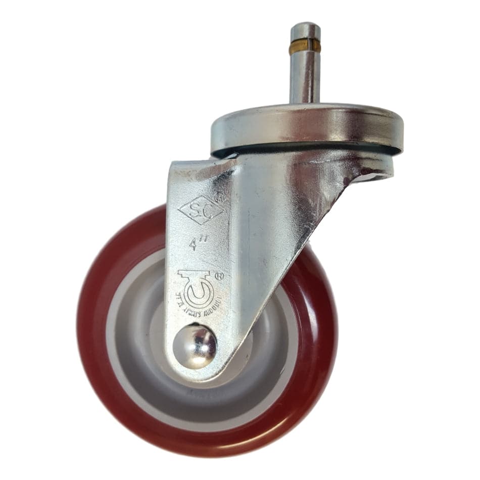 4" x 1-1/4" Light Medium Duty Swivel Caster with Polymadic Wheel - 21PM40GM4391YY