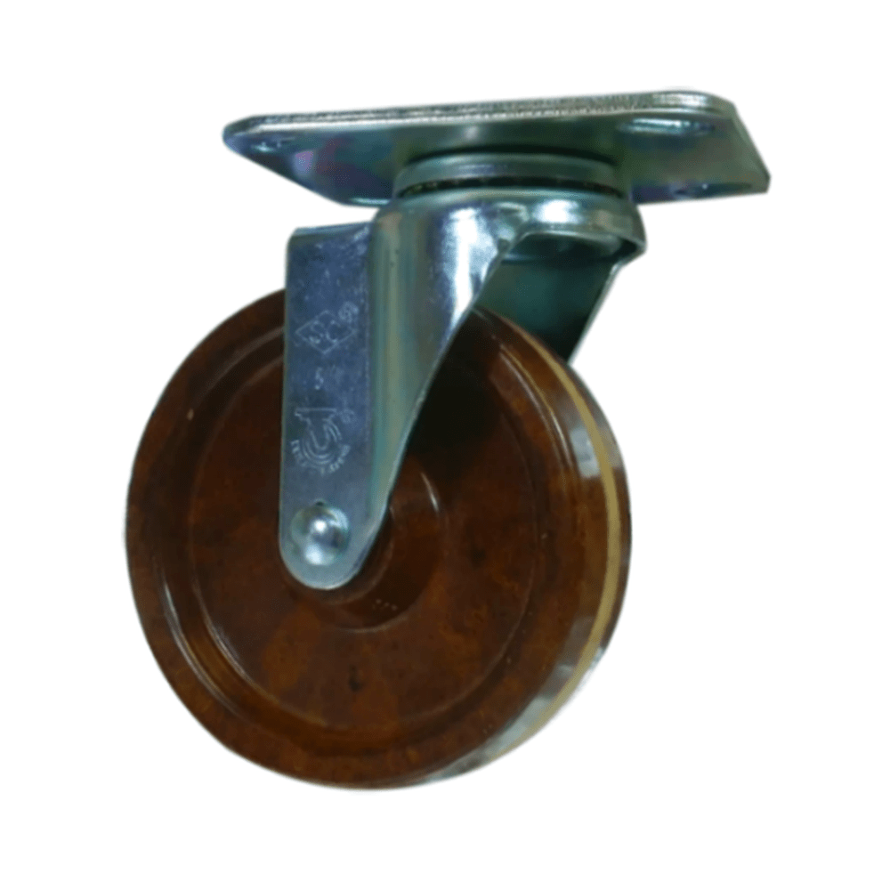 5" x 1-1/4" Light Medium Duty Swivel Caster with High Temp. Phenolic Wheel - 75HT50GQ9717YZ