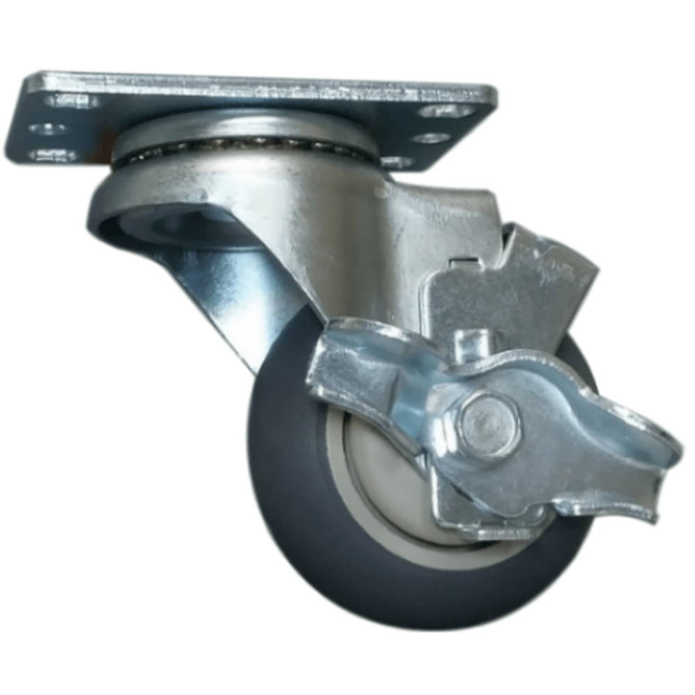 3" x 1-1/4" Light Medium Duty Swivel Caster with Thermo-Pro Wheel - 75TP30GY4706TY