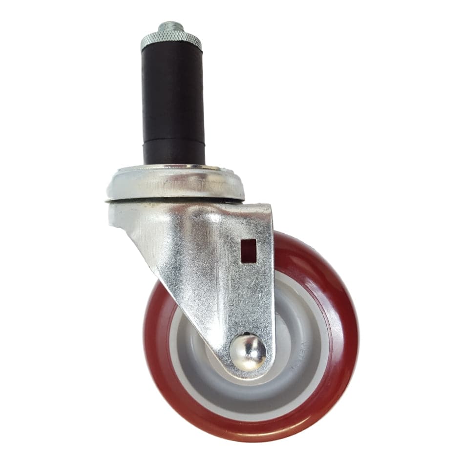 4" x 1-1/4" Light Medium Duty Swivel Caster with Polymadic Wheel - 21PM40GM4377YY