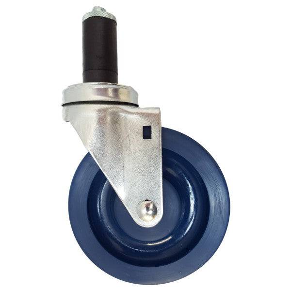 5" x 1-1/4" Light Medium Duty Swivel Caster with Duralastomer Wheel - 21SU50GL9077YY