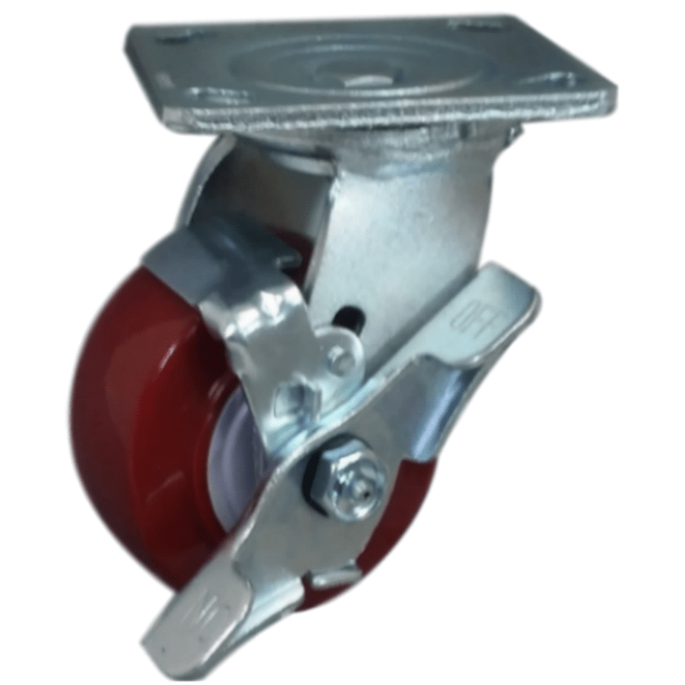 4" x 2" Medium Duty Series Swivel Caster with Polymadic Wheel - 27PM40JI6017TY