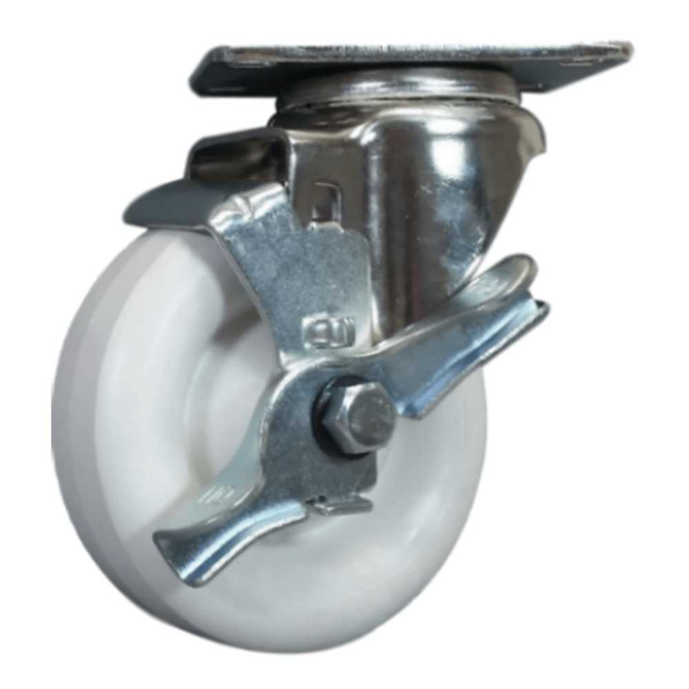 4" x 1-1/4" Light Medium Duty Swivel Caster with Polyolefin Wheel - 75PO40GJ9006TY