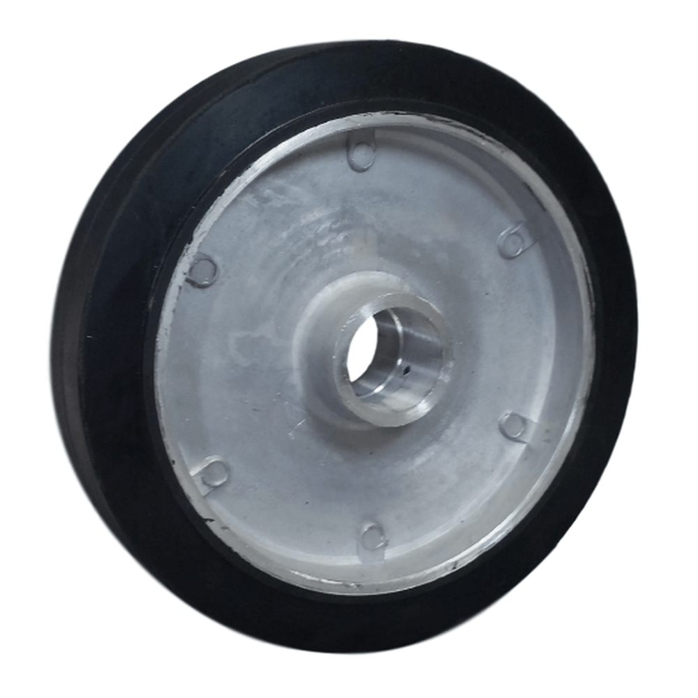 8" x 1-5/8" Rubber on Aluminum Wheel - RA80HB51
