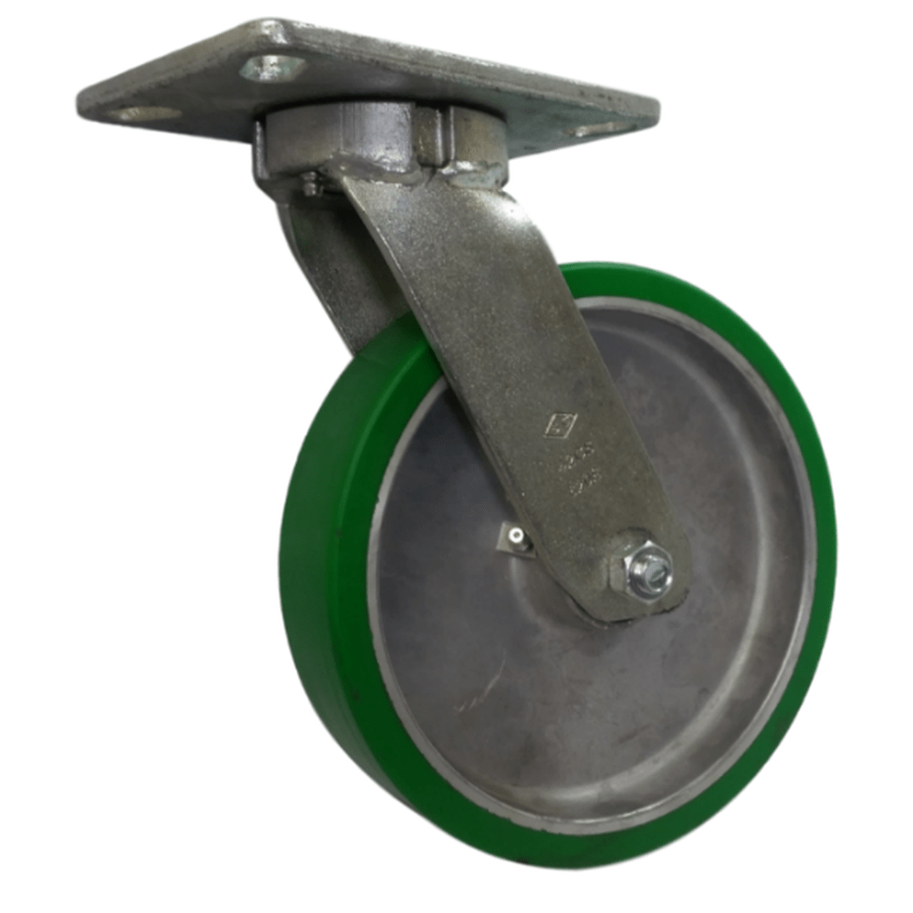 8" x 2" Heavy Duty Kingpinless Swivel Caster with Polyon Aluminum Wheel - 47PA80JN0419YY