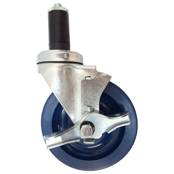 5" x 1-1/4" Light Medium Duty Swivel Caster with Duralastomer Wheel - 21SU50GL9077TY