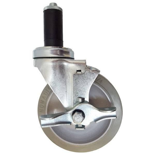 5" x 1-1/4" Light Medium Duty Swivel Caster with Nomadic Wheel - 21NM50GI4377TY