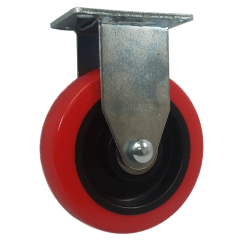 5" x 1-1/4" Light Medium Duty Rigid Caster with Poly-Pro Wheel - 76PP50GK4206YY