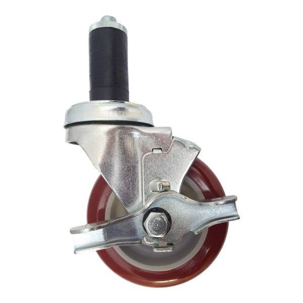 4" x 1-1/4" Light Medium Duty Swivel Caster with Polymadic Wheel - 21PM40GM4377TY