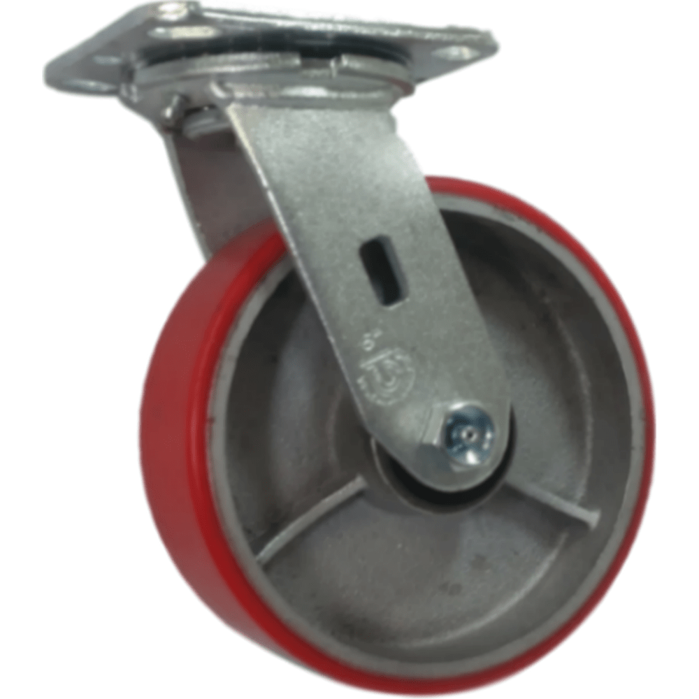 6" x 2" Medium Duty Series Swivel Caster with Polyon Wheel - 27PU60JV0417YY