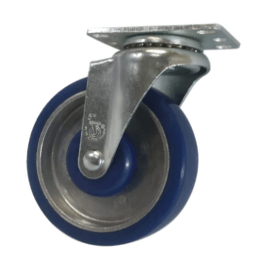 5" x 1-1/4" Light Medium Duty Swivel Caster with Polyon Aluminum Wheel - 75PA50GL4306YY
