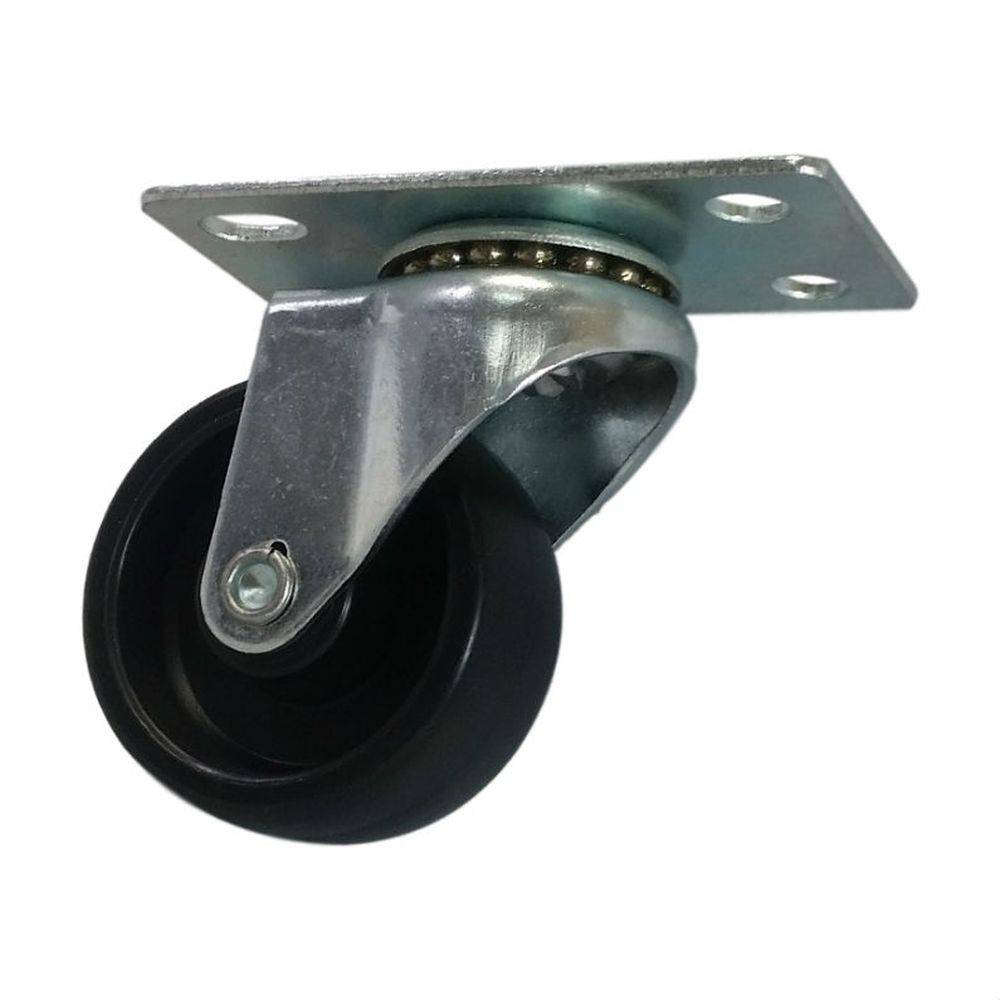 2" x 13/16" Light Duty Swivel Caster with Polyolefin Wheel - 08PO20AB8008YY