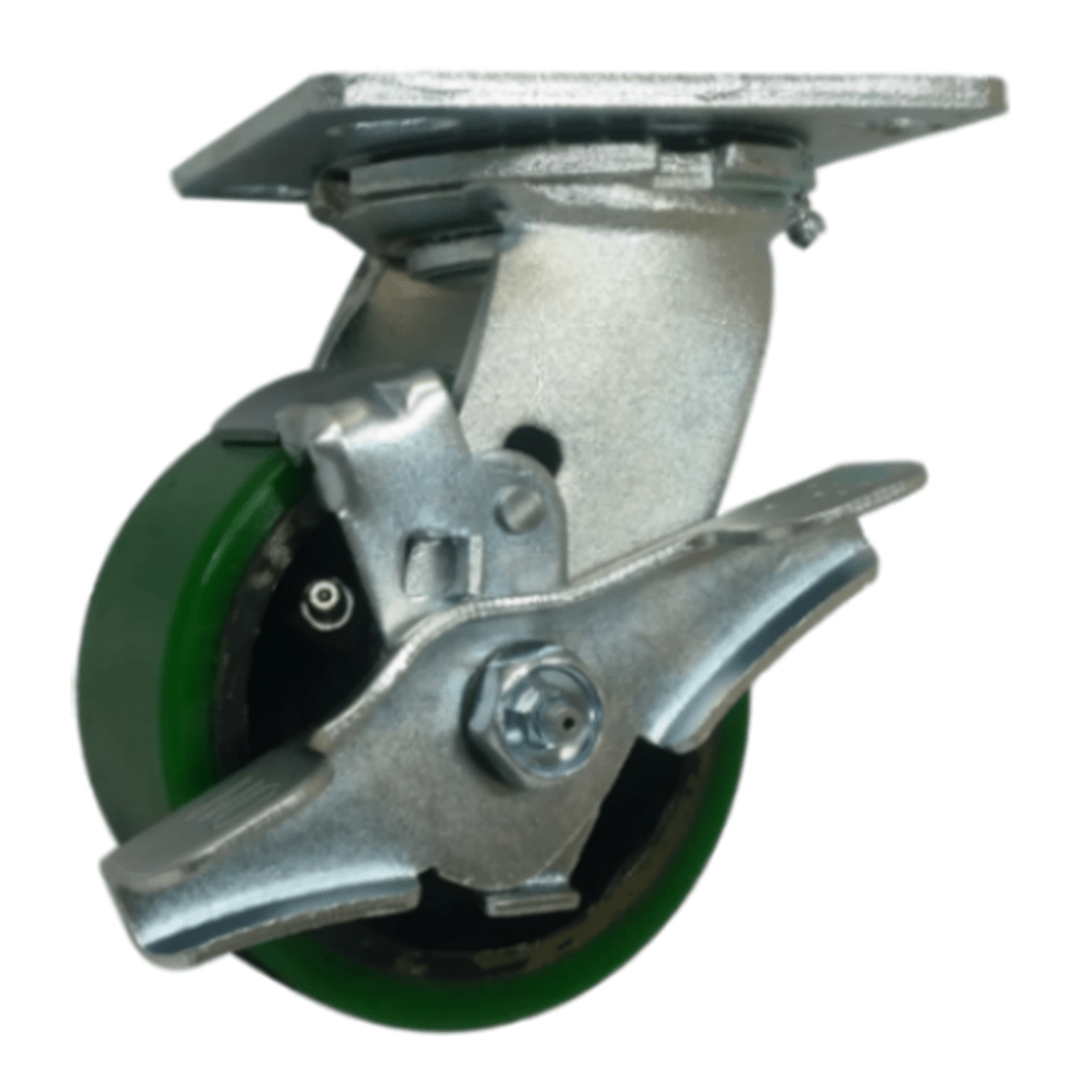 4" x 2" Medium Duty Series Swivel Caster with Polyon Wheel - 27PU40JG0417TY