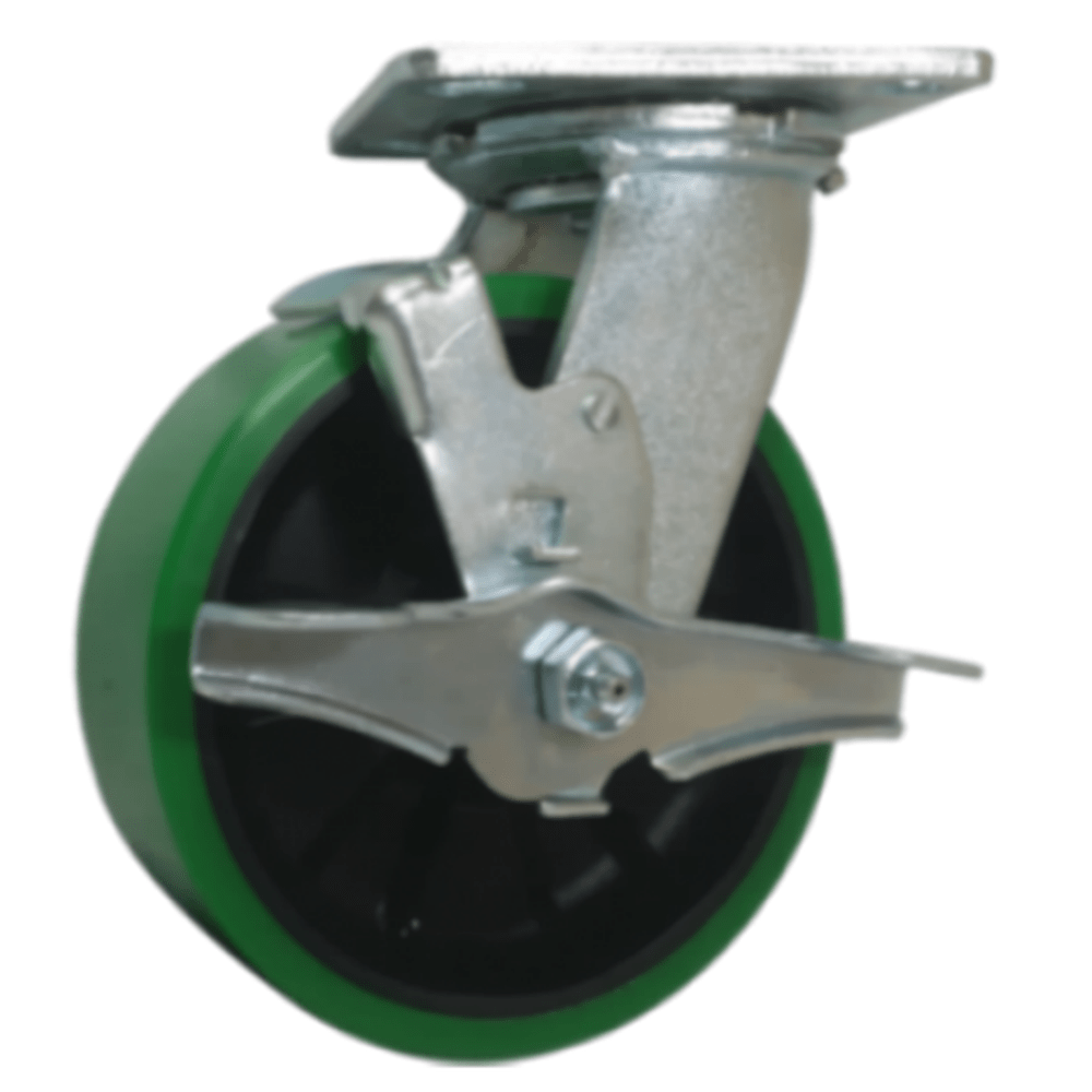 6" x 2" Medium Duty Series Swivel Caster with Polyon Maxrok Wheel - 27MU60JG6017TY