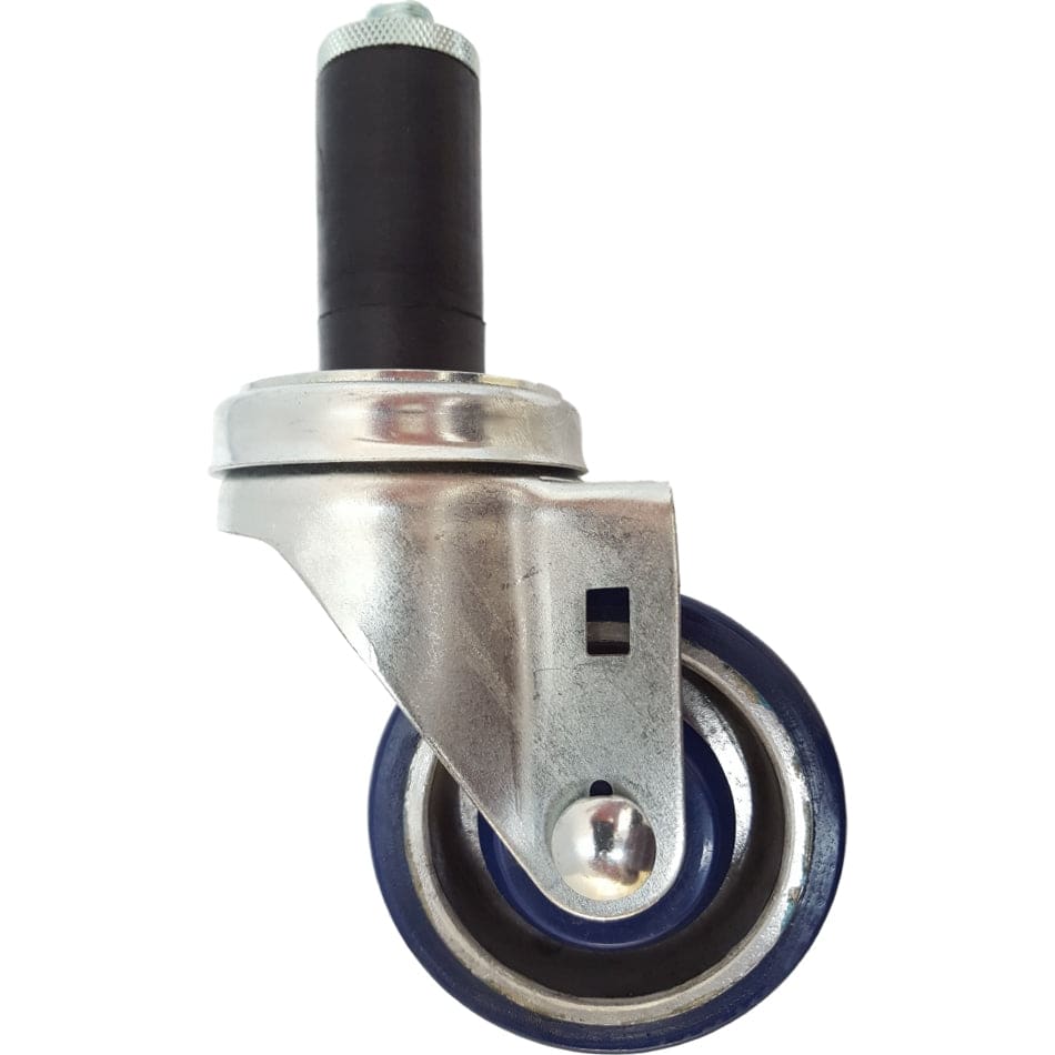 3" x 1-1/4" Light Medium Duty Swivel Caster with Polyon Aluminum Wheel - 21PA30GL4377YY