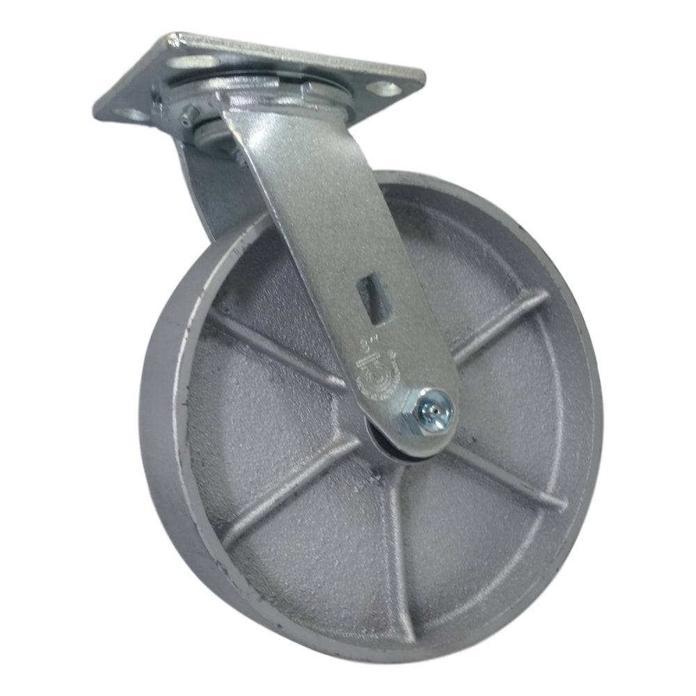 8" x 2" Medium Duty Series Swivel Caster with Semi-Steel Wheel - 27SS80JS0417YY