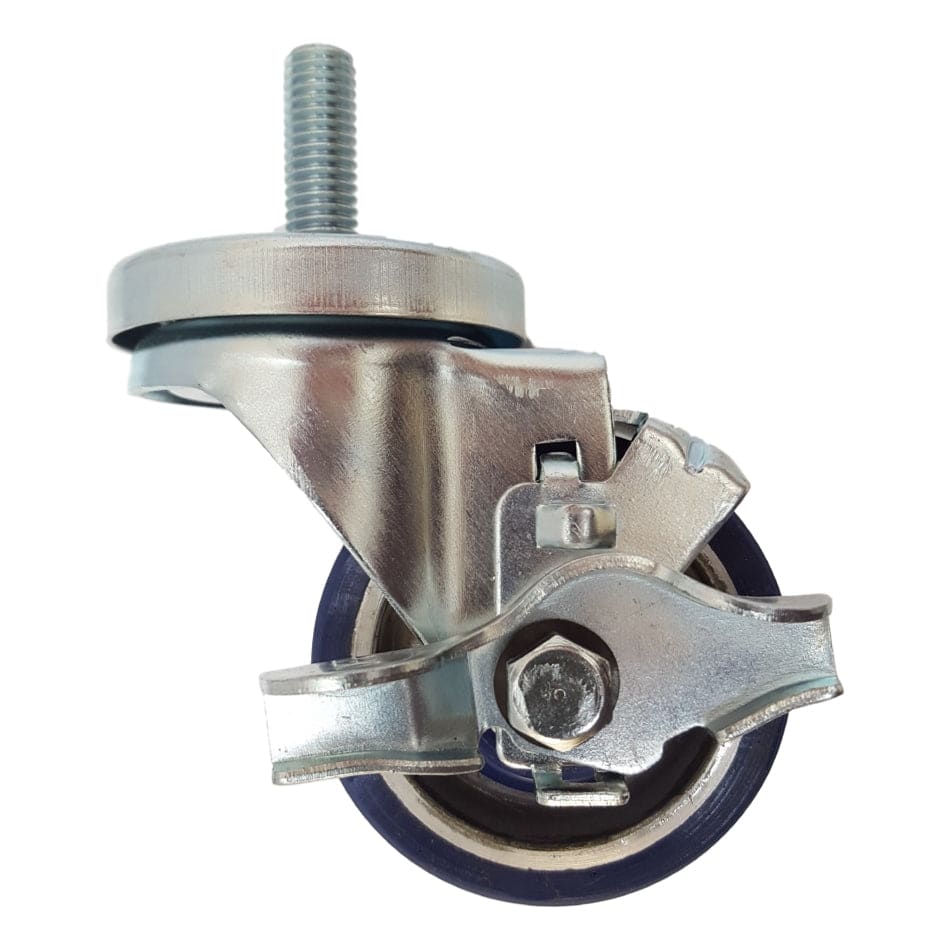 3" x 1-1/4" Light Medium Duty Swivel Caster with Polyon Aluminum Wheel - 21PA30GL4368TY