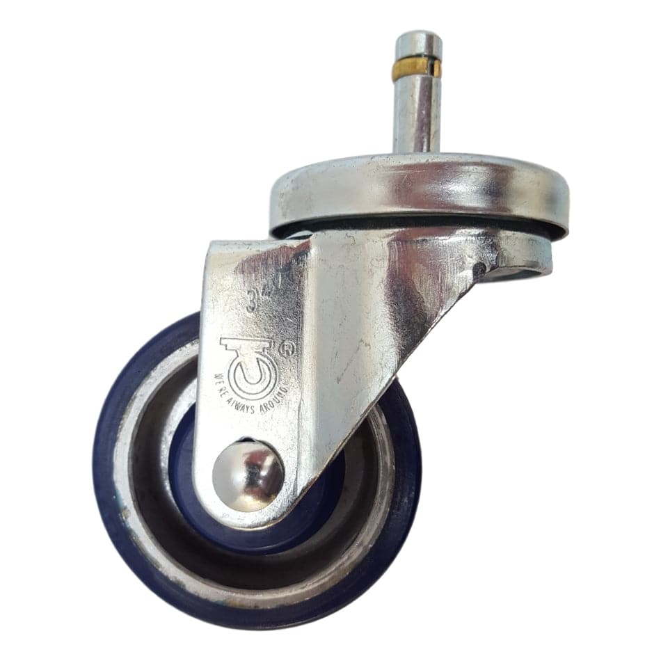 3" x 1-1/4" Light Medium Duty Swivel Caster with Polyon Aluminum Wheel - 21PA30GL4391YY