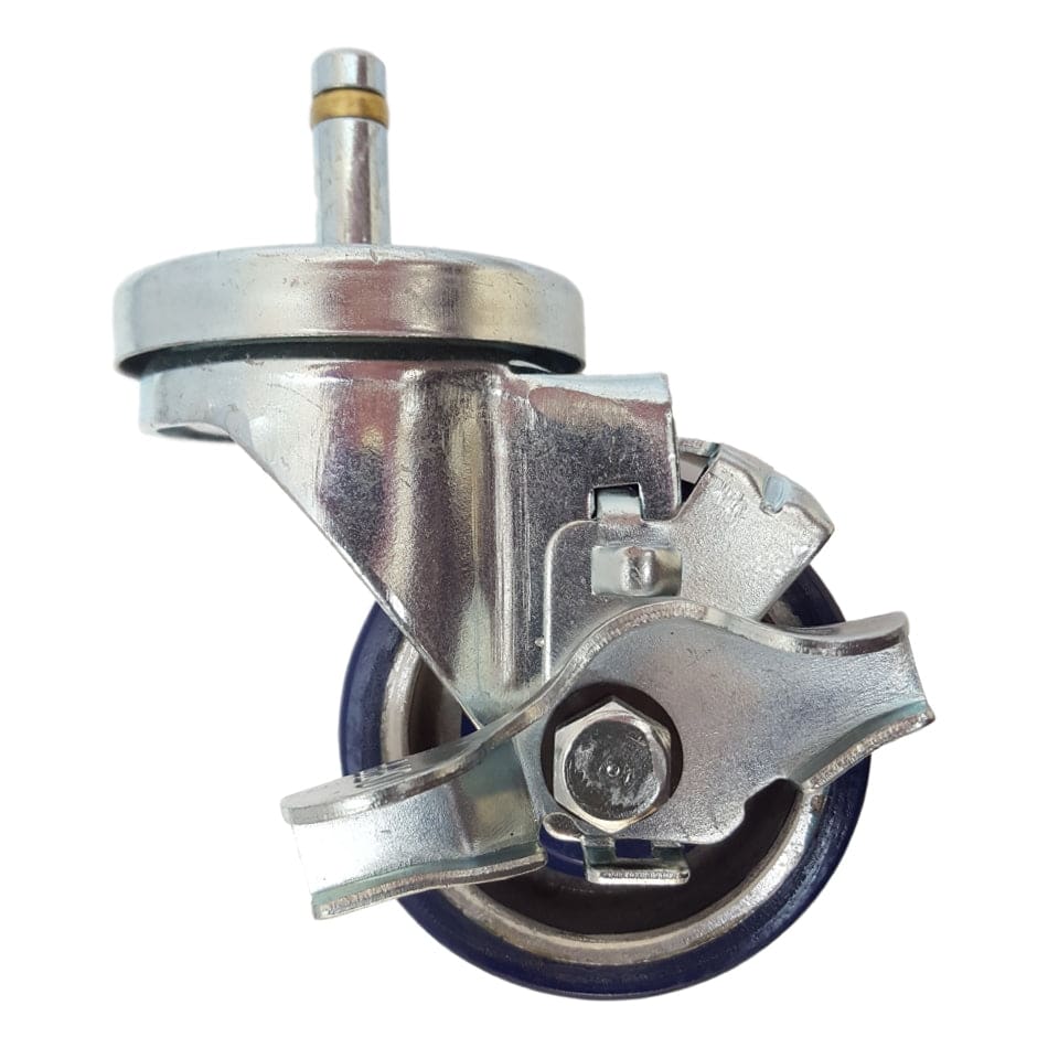 3" x 1-1/4" Light Medium Duty Swivel Caster with Polyon Aluminum Wheel - 21PA30GL4391TY