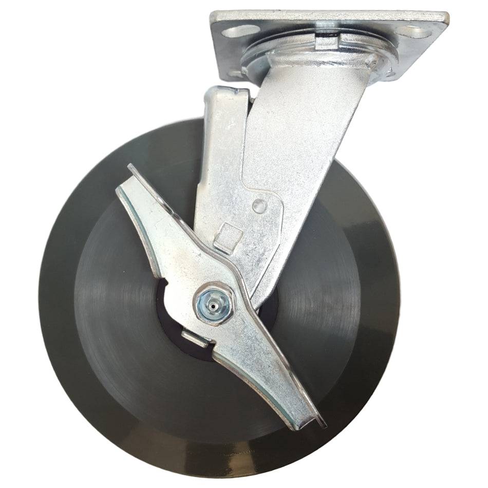 8" x 2" Medium Duty Series Swivel Caster with Ergolastomer Wheel - 27HU80JI6417TY