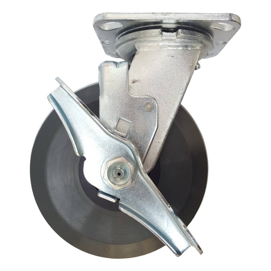 6" x 2" Medium Duty Series Swivel Caster with Ergolastomer Wheel - 27HU60JI6417TY