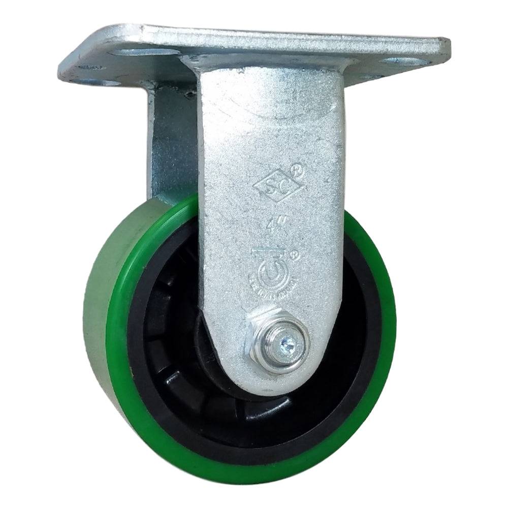 4" x 2" Medium Duty Series Rigid Caster with Polyon Maxrok Wheel - 28MU40JG6017YY