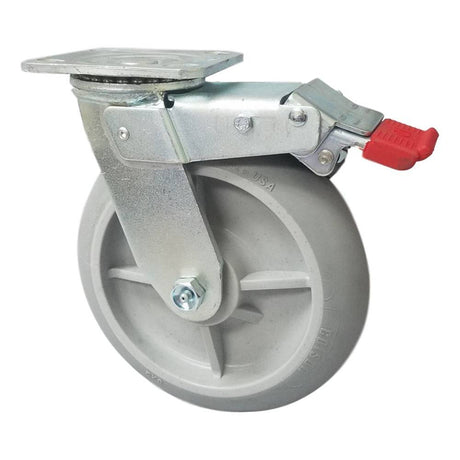 8" x 2" Colson Performa Swivel Caster Total Lock Brake - 600 lbs. Cap. - Colson