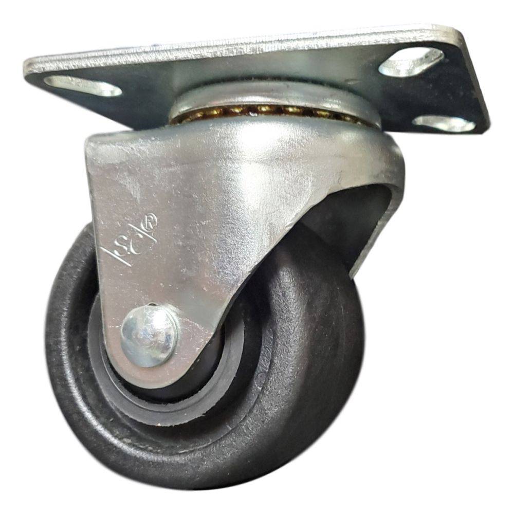 3" x 1-13/16" Light Duty Low Profile Swivel Caster with Maxrok Wheel - 03MA30IB6211YY