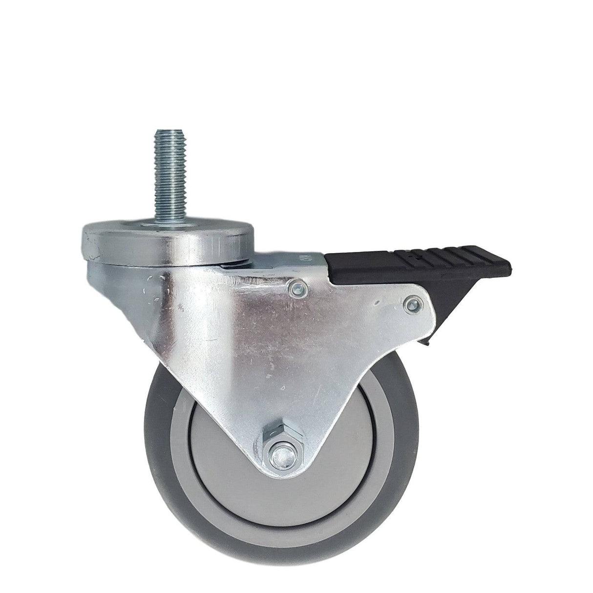 4" x 1-1/4" Light Medium Duty Total Lock Swivel Caster with Thermo-Pro Wheel - T3TP40GI4468YY