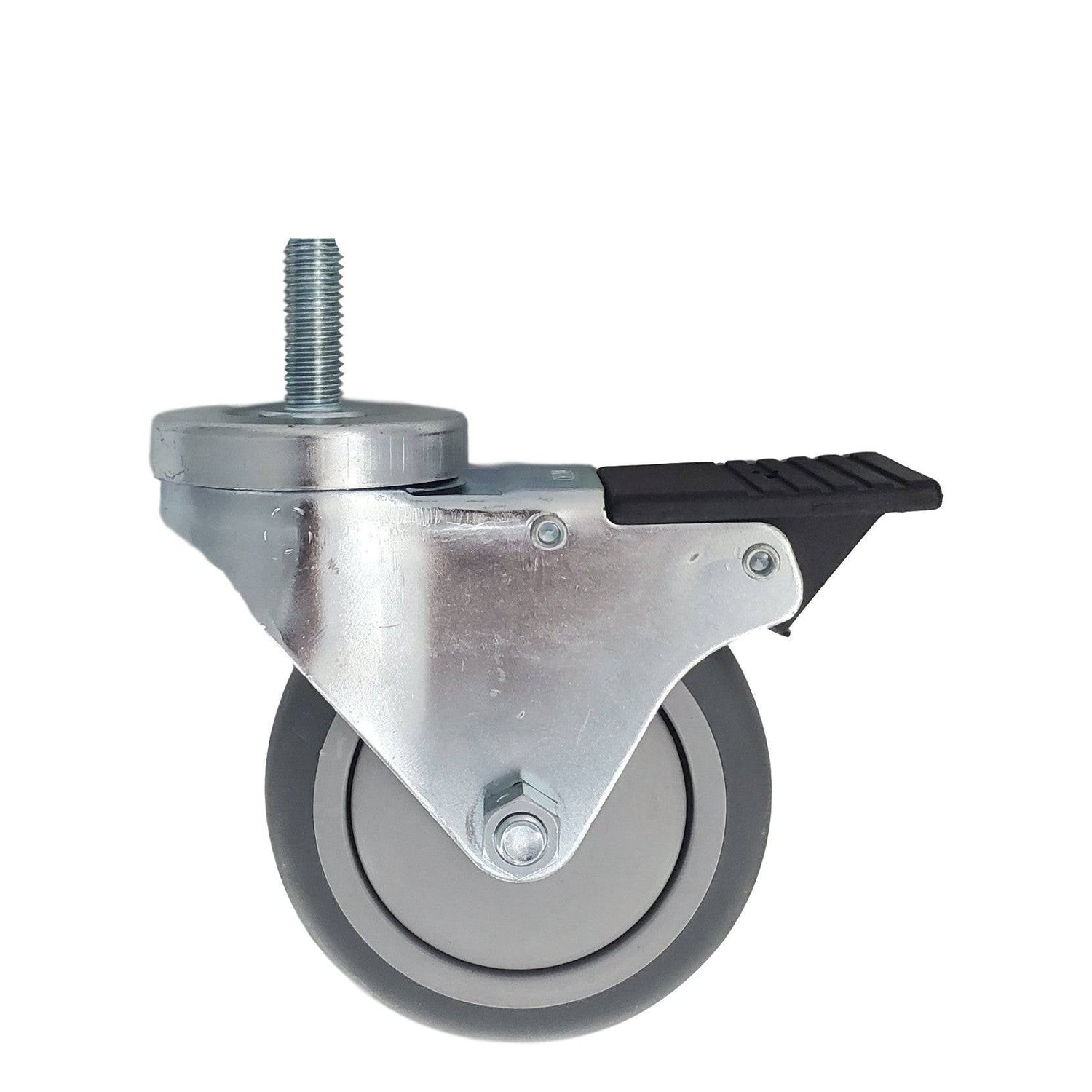 4" x 1-1/4" Light Medium Duty Total Lock Swivel Caster with Thermo-Pro Wheel - T3TP40GI4468YY