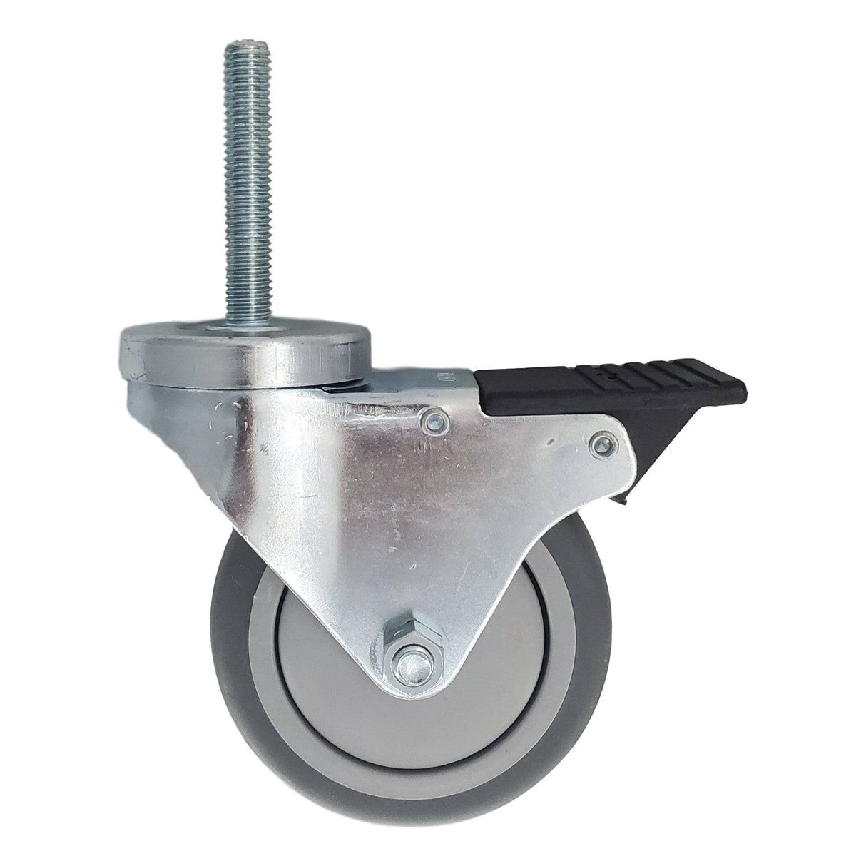 4" x 1-1/4" Light Medium Duty Total Lock Swivel Caster with Thermo-Pro Wheel - T3TP40GI4470YY