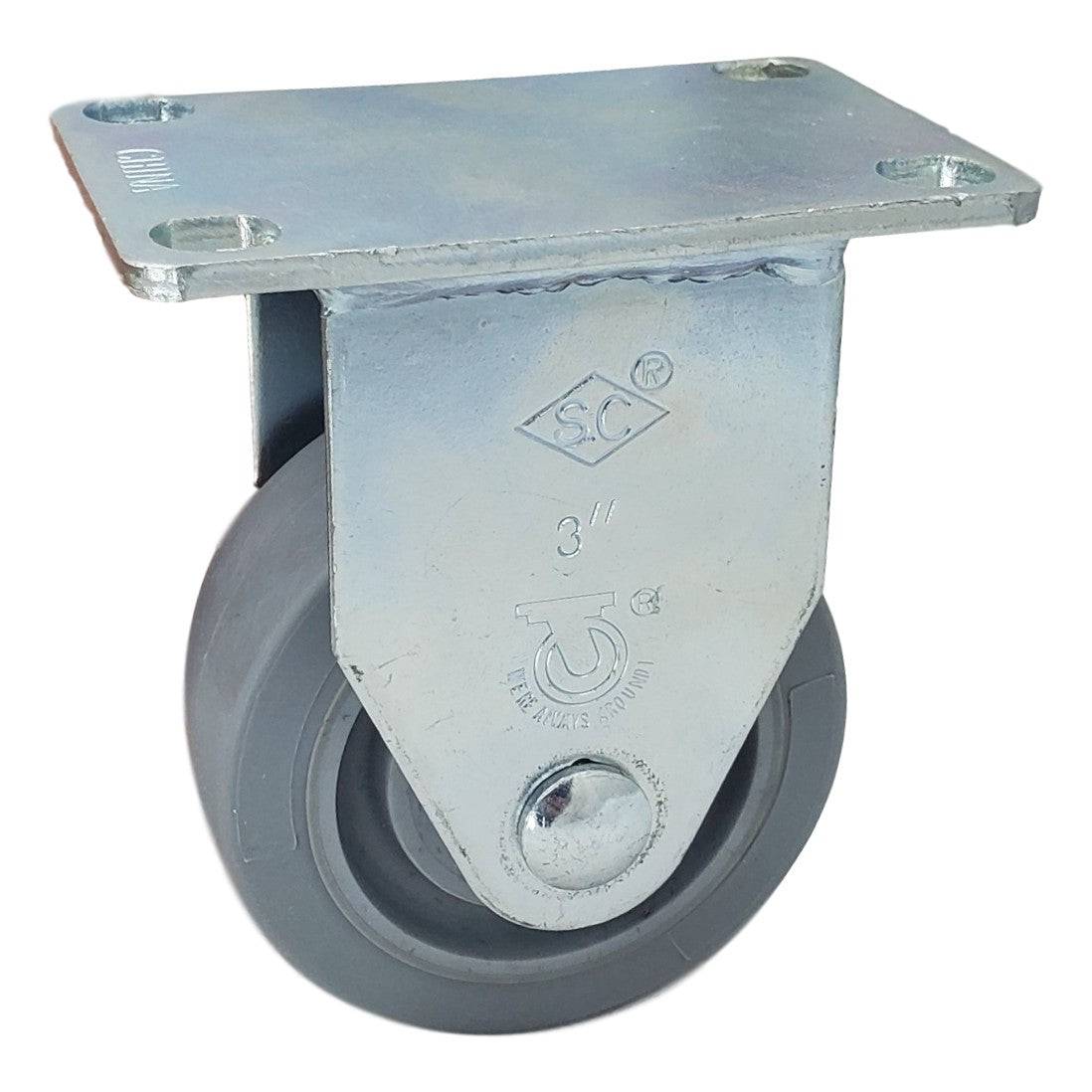3" x 1-1/4" Light Medium Duty Rigid Caster with Nomadic Wheel - 76NM30GI4306YY