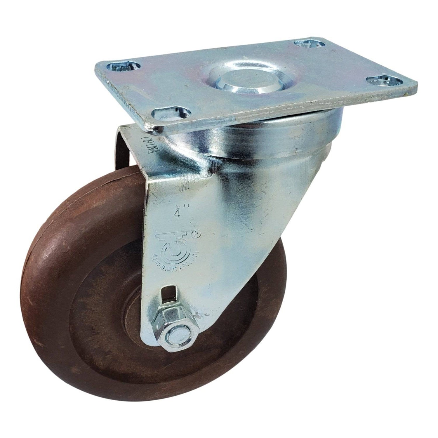4" x 1-1/4" Light Medium Duty Swivel Caster with Brimstone Wheel - 75GN40GQ9706YZ