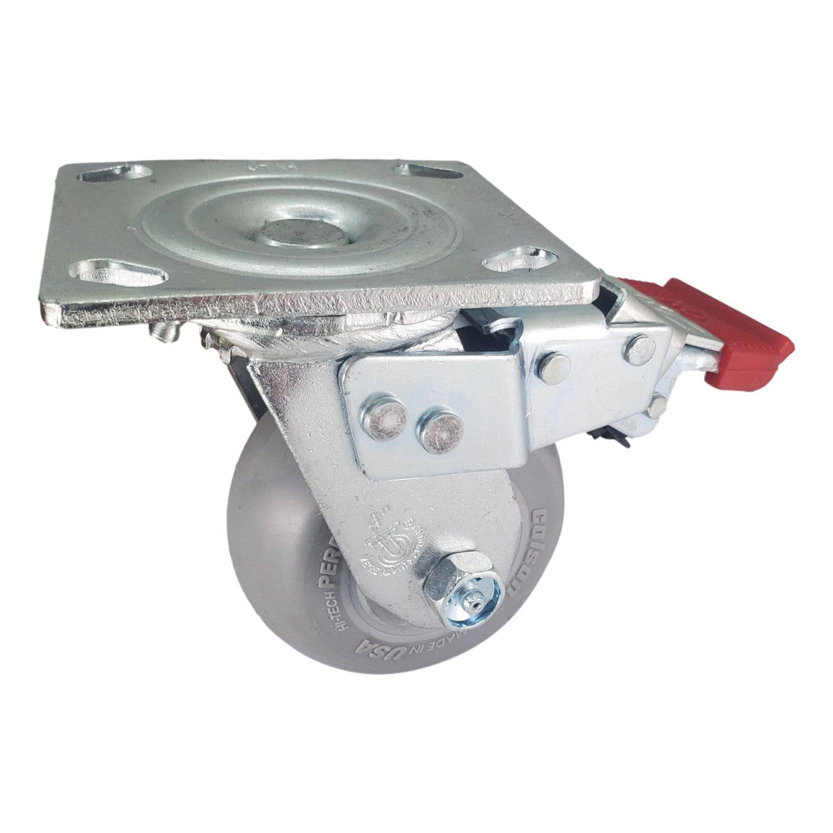 4" x 2" Colson Performa Wheel Swivel Caster w/ Total Lock - 500 lbs. Capacity - Colson