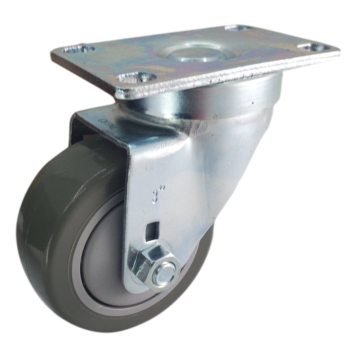3" x 1-1/4" Light Medium Duty Swivel Caster with Poly-Pro Wheel - 75PP30GI4406YY