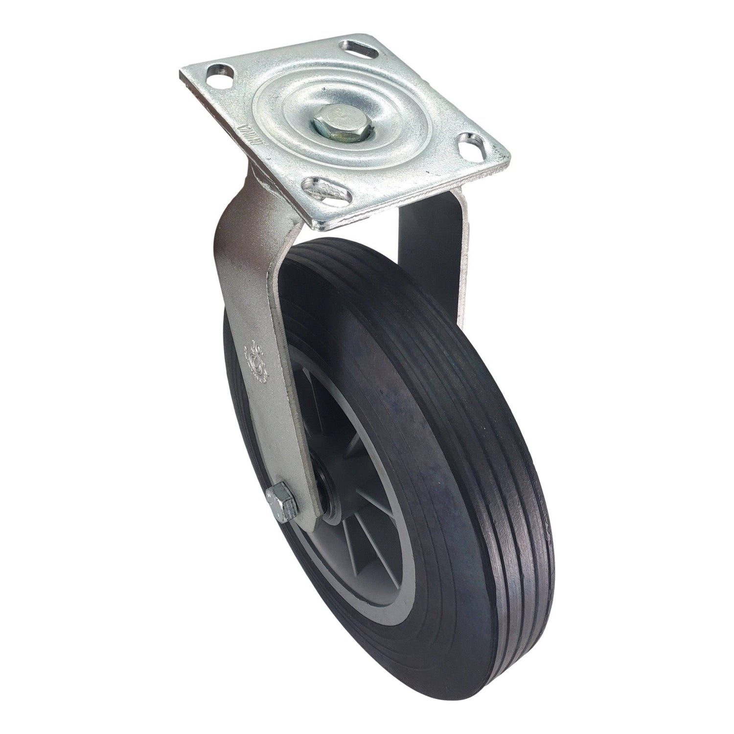10" x 2-3/4" Medium Duty Pneumatic Swivel Caster with Semi-Pneumatic with Plastic Hub Wheel - 67SN10UC5317PY