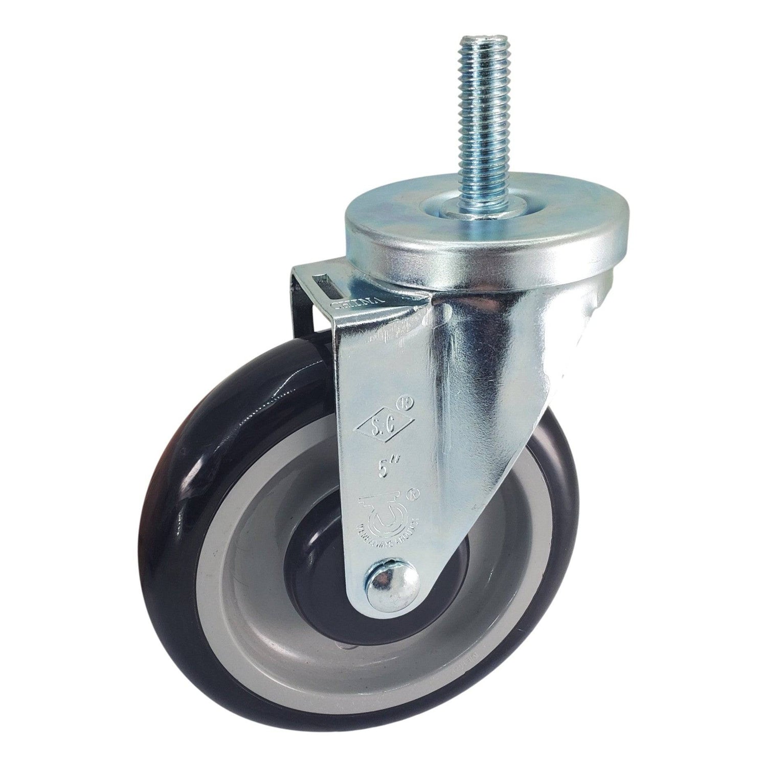 5" x 1-1/4" Light Medium Duty Swivel Caster with Poly-Pro Wheel - 21PP50GP4268YY
